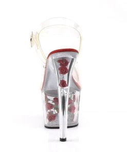 Pleaser Shoes By Pleaser USA ADORE-708FL Pleaser Shoes Flower Filled Stripper Shoes