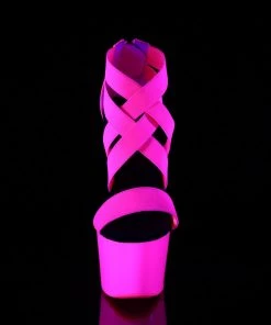 Pleaser Shoes By Pleaser USA ADORE-769UVPleaser Shoes Blacklight Strappy Platform Stripper Sandal