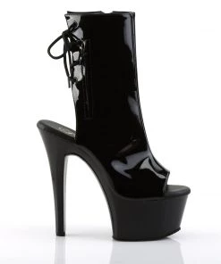 Pleaser Shoes By Pleaser USA Booties And Ankle High Boots ASPIRE-1018 Pleaser Shoes Open Toe Pole Dancing Boots