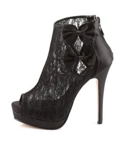 Fabulicious Shoes By Pleaser USA BELLA-28 Sexy Lace Platform Booties