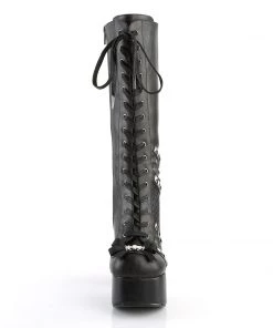 CHARADE-150 Demonia Shoes Studded Gothic Knee High Boot