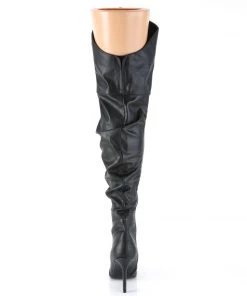 Pleaser Shoes By Pleaser USA Halloween Costume Footwear CLASSIQUE-3011 Pleaser Shoes Thigh High Scrunch Sexy Boot