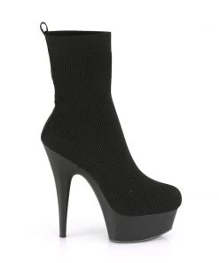 Pleaser Shoes By Pleaser USA Booties And Ankle High Boots DELIGHT-1002 Platform Pull On Stripper Ankle Boot