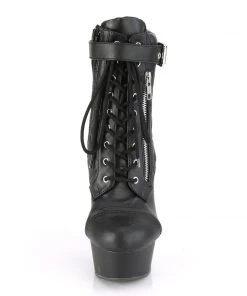 Pleaser Shoes By Pleaser USA DELIGHT-600-05 Pleaser Shoes Sexy Platform Lace Up Ankle Bootie