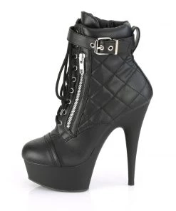 Pleaser Shoes By Pleaser USA DELIGHT-600-05 Pleaser Shoes Sexy Platform Lace Up Ankle Bootie