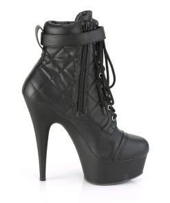 Pleaser Shoes By Pleaser USA DELIGHT-600-05 Pleaser Shoes Sexy Platform Lace Up Ankle Bootie
