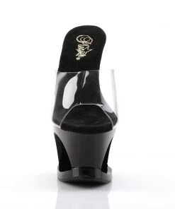 Pleaser Shoes By Pleaser USA MOON-701HRS Pleaser Shoes Unique Platform Stripper Slide Sandal 7 Inch Heels