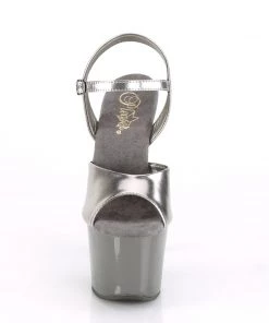 Pleaser Shoes By Pleaser USA SKY-309TTG Pewter Platfrom Exotic Dancer Shoe 7 Inch Heels