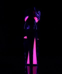 Pleaser Shoes By Pleaser USA XTREME-875TT Pleaser Shoes Blacklight Trimmed Exotic Dancer Shoe