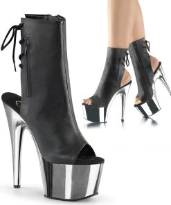 Pleaser Shoes By Pleaser USA ADORE-1018 Pleaser Shoes Sexy 7 Inch Heel Platform Ankle Boots