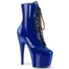 Pleaser Shoes By Pleaser USA ADORE-1020 Pleaser Shoes Royal Blue Platform Stripper Bootie