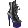 Pleaser Shoes By Pleaser USA ADORE-1020BP Pleaser Shoes Purple Ombre Platform Stripper Boot