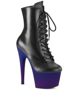 Pleaser Shoes By Pleaser USA ADORE-1020BP Pleaser Shoes Purple Ombre Platform Stripper Boot