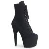 Pleaser Shoes By Pleaser USA ADORE-1020FS Pleaser Shoes Black Ankle High Sexy Platform Boots