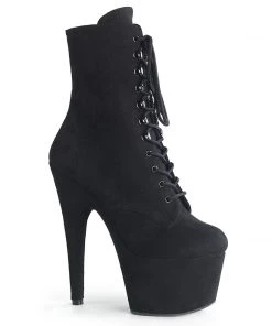 Pleaser Shoes By Pleaser USA ADORE-1020FS Pleaser Shoes Black Ankle High Sexy Platform Boots
