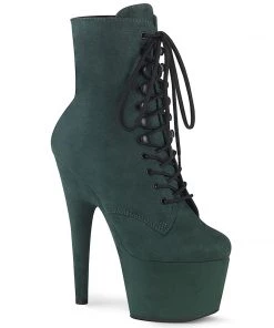Pleaser Shoes By Pleaser USA ADORE-1020FS Green Lace Up Stripper Booties