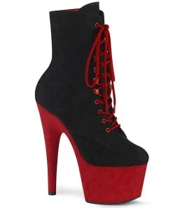 Pleaser Shoes By Pleaser USA Booties And Ankle High Boots ADORE-1020FSTT Pleaser Shoes Faux Suede Stripper Boot