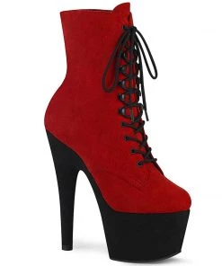 Pleaser Shoes By Pleaser USA Booties And Ankle High Boots ADORE-1020FSTT Pleaser Shoes Faux Suede Exotic Dancer Boot