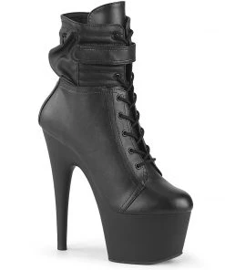 Pleaser Shoes By Pleaser USA ADORE-1020POUCH Pleaser Shoes Stripper Bootie With Pouch Booties And Ankle High Boots