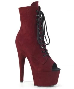 Pleaser Shoes By Pleaser USA ADORE-1021FS Pleaser Shoes Burgundy Stripper Shoes