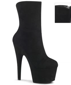 Pleaser Shoes By Pleaser USA ADORE-1042 Pleaser Shoes Faux Suede Platform Stripper Booties