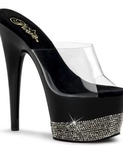 Pleaser Shoes By Pleaser USA 7 Inch Heels ADORE-701-3 Pleaser Shoes Rhinestone Platform Stripper Shoe