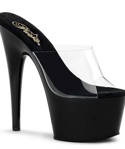 Pleaser Shoes By Pleaser USA 7 Inch Heels ADORE-701 Pleaser Shoes 7 Inch High Heel Stripper Shoes