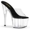 Pleaser Shoes By Pleaser USA ADORE-701 Pleaser Shoes 7 Inch High Clear Heel Pole Dancing Shoes