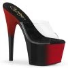 Pleaser Shoes By Pleaser USA ADORE-701BR Pleaser Shoes Black And Red Fade Platform Stripper Shoe