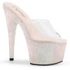 Pleaser Shoes By Pleaser USA 7 Inch Heels ADORE-701HMG Pleaser Shoes Opal Glitter Stripper Shoe