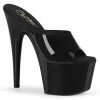 Pleaser Shoes By Pleaser USA 7 Inch Heels ADORE-701N Pleaser Shoes Black Jelly Like Stripper Shoe