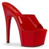 Pleaser Shoes By Pleaser USA ADORE-701N Pleaser Shoes Red Hot Stripper High Heel Shoes 7 Inch Heels