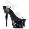 Pleaser Shoes By Pleaser USA 7 Inch Heels ADORE-708BMC Pleaser Shoes Clearance Stripper Shoe