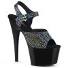 Pleaser Shoes By Pleaser USA 7 Inch Heels ADORE-708N-CK Pleaser Shoes Clearance Stripper Shoe