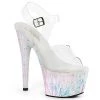 Pleaser Shoes By Pleaser USA ADORE-708SPLA-2 Pleaser Shoes Holographic Exotic Dancer Shoe