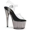 Pleaser Shoes By Pleaser USA ADORE-708T Pleaser Shoes Smoke Tinted Platform Exotic Dancer Shoe