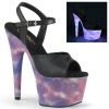 Pleaser Shoes By Pleaser USA 7 Inch Heels ADORE-709REFL Reflective Effect Platform Stripper Shoe