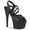 Pleaser Shoes By Pleaser USA ADORE-724 Pleaser Shoes Black Strappy Stripper Platform Sandals