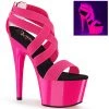 Pleaser Shoes By Pleaser USA ADORE-769UVPleaser Shoes Blacklight Strappy Platform Stripper Sandal