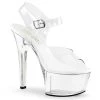 Pleaser Shoes By Pleaser USA 6 Inch Heels ASPIRE-608 Pleaser Shoes Platform Clear Fitness Competition Shoes