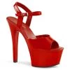 Pleaser Shoes By Pleaser USA ASPIRE-609 Red Platform Comfortable Pole Dancing Shoes 6 Inch Heels