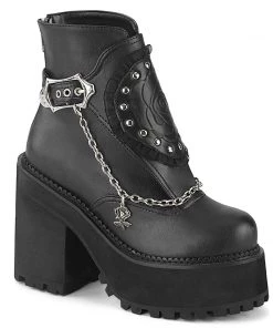 ASSAULT-55 Demonia Shoes Gothic Platform Boot Women's Demonia Footwear