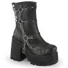 ASSAULT-66 Demonia Shoes Gothic Chain Boot