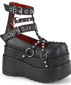 Demonia Shoes Women's Demonia Footwear BEAR-28 Demonia Shoe Studded Gothic Platform