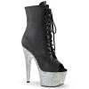 Pleaser Shoes By Pleaser USA BEJEWELED-1021-7 Pleaser Shoes Fancy Stripper Boots Booties And Ankle High Boots