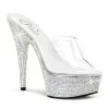 Pleaser Shoes By Pleaser USA BEJEWELED-601DM Pleaser Shoes Rhinestone Platform Slide Stripper Shoe