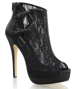 Fabulicious Shoes By Pleaser USA BELLA-28 Sexy Lace Platform Booties