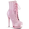 Pleaser Shoes By Pleaser USA BLONDIE-R-1020 Pleaser Shoes Baby Pink Sexy Boots Booties And Ankle High Boots