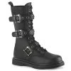 BOLT-330 Demonia Shoes 14 Eyelet Buckle Strap Combat Boots