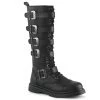 BOLT-425 Demonia Shoes Knee High Buckle Strap Combat Boot